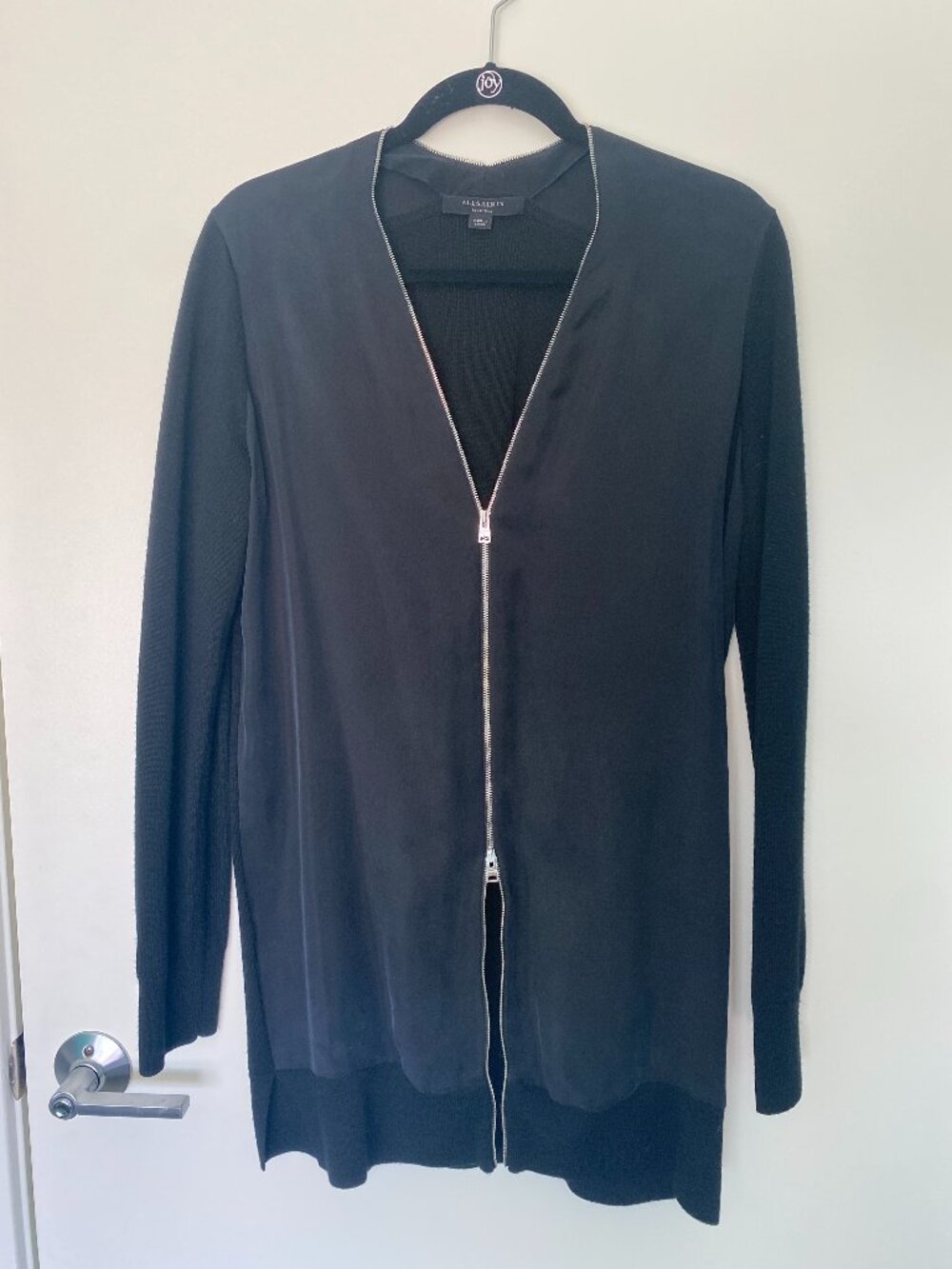 All Saints zipper cardigan